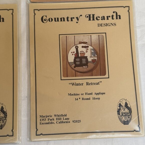 Country Hearth Winter Retreat & Silent Sentinel Machine Hand Applique Patterns - Picture 3 of 6